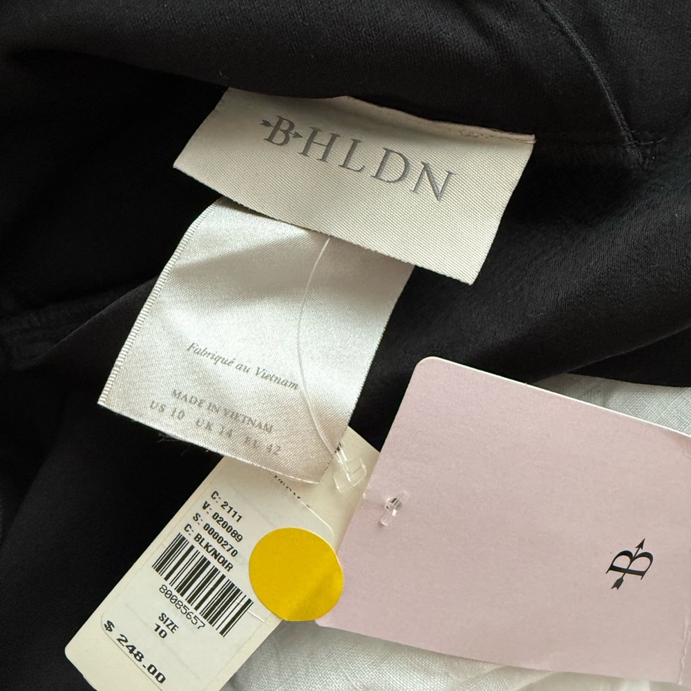 BHLDN PIPER SATIN BRIDESMAIDS DRESS SLIT - Picture 6 of 6